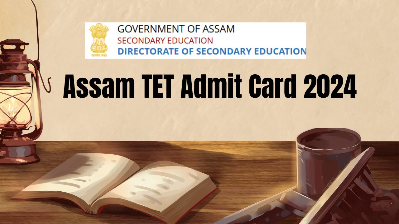 Illustration showing steps to download Assam TET Admit Card 2024 online.