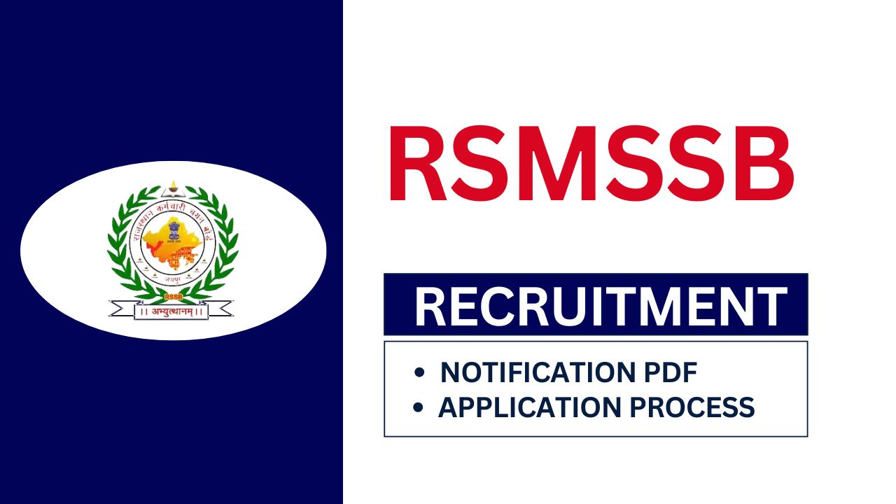 RSMSSB JTA and AA Recruitment 2025